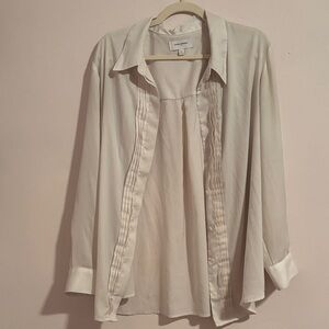 Banana Republic Cream Button Down Shirt